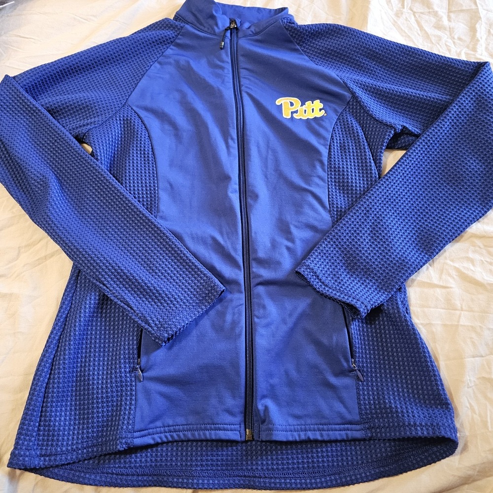 Antigua Pitt Panthers Royal Blue Zip Up Jacket S Women's Collegiate